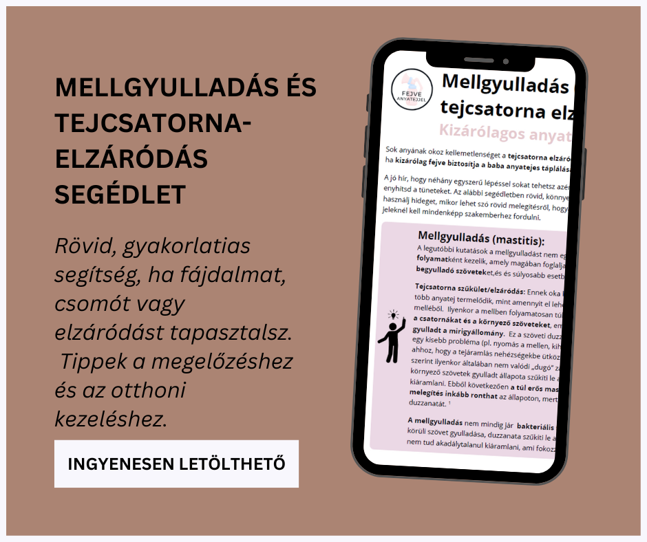 mellgyulladás, tejcsatorna elzáródás teendő